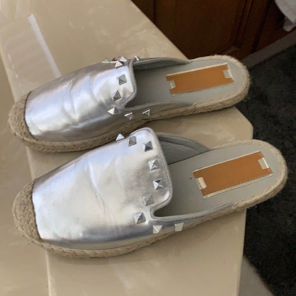 Silver Espadrilles